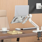 ShoppingAll - Plateau de montage universel pour ordinateur portable pour bras et supports de moniteur VESA - Blanc-Couleur Blanc