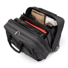 Bugatti - Mallette d'affaires sur roulettes, 15,6 po, noir-Section avant rembourrée pour portatif de jusqu'à 17,3 po