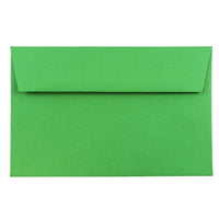 JAM Paper Enveloppes recyclées pour invitations à fermeture gommée Brite Hue, 5 3/4 x 8 3/4 po, vert Noël, paq./100-Vert festif