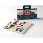 Derwent – Boîte de peinture Inktense, ens./12 (2302636)-Portable - idéal pour les voyages avec tout ce qu'il faut pour peindre en déplacement