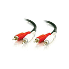 C2G – Câble audio stéréo RCA abordable M/M, 3 pi (40463)-Conducteur : cuivre