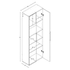 Prepac Grosse armoire accrochable HangUps de 24 po (61 cm)-Prêt-à-monter comprenant un manuel d'instruction facile à suivre