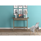 Safdie & Co. Bureau d'ordinateur avec 1 tiroir, 40 poL, Taupe foncé-Complet avec 1 tiroir pour un espace de rangement supplémentaire et un plateau de bureau spacieux pour ranger tous vos essentiels de travail