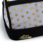 Luciano - Grand porte-aliments isolé à double couche, 16.75 x 13.25"-Fermeture: combinaison de fermeture à glissière et de velcro pour un accès facile ainsi que sécurisé