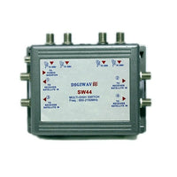 Digiwave – Multicommutateur pour antenne parabolique (4 entrées, 4 sorties), 1,3 x 4,7 x 6,5 po, gris-Le multicommutateur à fréquences intermédiaires de Digiwave avec 4 entrées et 4 sorties pour antenne parabolique comporte 4 sorties pour brancher jusqu’à 4 récepteurs