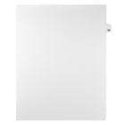 Markmaker - Intercalaires imprimes Legal, Blanc, 1/25th coupe, format lettre, sans trous, 25 tabs/PQT, 5 PQT/Boite, Numero 130-Intercalaires imprimes Legal