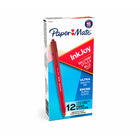 Papermate - Stylos à bille InkJoy 100 à pointe rétractable – 1,0 mm – rouge – paquet de 12-Le système InkJoy™ pour un départ sans accrocs, ne demande qu'une pression minime du doigt et donne des traits clairs à tout coup