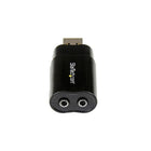 StarTech  Adaptateur carte son USB vers audio stéréo-Connecteurs mini-jack 3,5 mm pour casque et micro