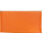 Jam Paper Enveloppe de plastique de style livret à fermeture à glissière, no 10 (5 x 10 po), orange, 12/paquet-Type de produit : Enveloppe latérale pour lettre