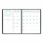 Blueline - Agenda Hebdomadaire/Mensuel Timanager 2023, 7 jours, 11 H x 8-1/2 L po, Anglais, Noir-Chaque page double comporte des cases pour les priorités quotidiennes, les appels téléphoniques, la correspondance et les notes personnelles.