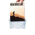 Porte-brochures de comptoir à Futech - Acrylique - 9,25" L x 12,75" H x 7" P - Paquet de 2 (CTS0119)-Acrylique transparent