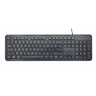 Basic Tech - Clavier filaire noir-Clavier complet avec repose-poignets et inclinaison réglable