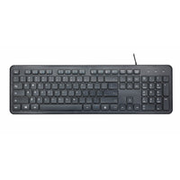 Basic Tech - Clavier filaire noir-Clavier complet avec repose-poignets et inclinaison réglable