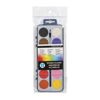 Merangue - Ensemble de peinture à 12 pastilles sèches de couleur avec pinceau-12 couleurs différentes