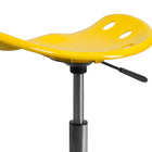Flash Furniture – Tabouret tracteur éclatant de 25,75 po, jaune (LF214AYELLOW)-Réglage pneumatique de la hauteur du siège