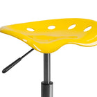 Flash Furniture – Tabouret tracteur éclatant de 25,75 po, jaune (LF214AYELLOW)-Siège pivotant