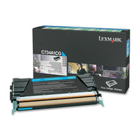 Lexmark – Cartouche de toner du programme de retour, laser, rendement normal, fabricant d'origine, cyan, (C734A1CG)-Technologie d’impression : Laser