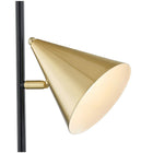 Union & Scale - MidMod - Lampadaire - 60,6 po-Cordon en PVC noir avec interrupteur de ligne, longueur 2.8M