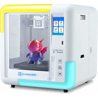 AOSEED - Imprimante 3D FDM entièrement fermée X-Maker pour enfants avec WIFI-Application de conception 3D Gamifier