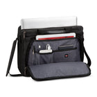 ROOTS - 15.6 po Sac pour ordinateur - Noir-Bandoulière rembourrée détachable avec coussinet antidérapant