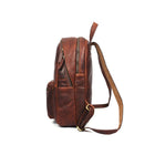 Tolredo Cronos Leather Backpack Bag - Brown-Bretelles réglables