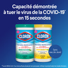 Clorox - Lingettes désinfectantes Clorox - Paquet de 35-Séchage transparent : La formule à séchage transparent fonctionne sur une variété de surfaces