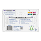 Staedtler - Marqueurs pour tableaux à feuilles doubles à double pointe, couleurs assorties, paquet de 10-Corps recyclé à 97% (corps, bouchon et embout)