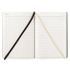 Gry Mattr - Cahier de notes A5 à couverture souple, papier de pierre ligné, 160 pages, gris-Fermeture élastique