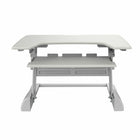 Support poste de travail assis debout TygerClaw (TYDS14014)-Mécanisme de levage à gaz permettant de déplacer facilement le bureau de haut en bas, même avec votre équipement informatique