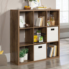 Sauder - Select Bibliothèque de rangement à 9 cubes - Pin Rural-La conception polyvalente crée plusieurs solutions de stockage, notamment des romans, des bibelots, des plantes décoratives ou des photos encadrées