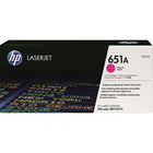 HP - Cartouche de toner magenta LaserJet d'origine 651A (CE343A)-Couleur : magenta