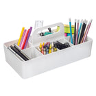 Gry Mattr - Boîte de rangementen polypropylène à 8 séparateurs - 12,99 x 6,69 x 5,9 po - blanc-S’agence facilement avec les accessoires de rangement Gry Mattr de tailles différentes