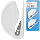 Staples Ouvre-lettres - Paquet de 2-Construction en plastique avec lame métallique dissimulée pour plus de sécurité