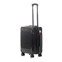 Air Canada - Valise de cabine rigide à roulettes pivotantes de 20 po Milan Collection - Noir-Roues pivotantes à 8 roues pour une navigation fluide et sans effort