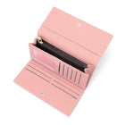 Champs - Portefeuille extensible trifold RFID - Rose-1 poches à fente