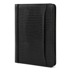 Bugatti Lezard textured vegan leather rind binder, Black (RGB2391BU-BLACK)-13.50po(H) x 10po(W) x 1.25po(D)