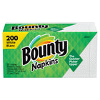 Serviettes de table Bounty, blanc, 200 unités-Offertes en blanc et dans des motifs de tous les jours