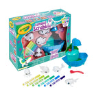 Crayola - Compagnons marins Scribble Scrubbie - Lagune-Partez à l'aventure avec un requin, une pieuvre, une baleine et un poisson-clown! Leur surface blanche bosselée les rend faciles à décorer