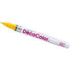 JAM Paper - Marqueur de peinture opaque à pointe fine - Jaune - Paquet de 5 (7665914g)-Encre tenant longtemps sur la plupart des surfaces