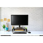 Allsop - Support pour moniteur Metal Art Organizer - Noir-Rangez votre clavier sous le support pour créer un espace de bureau supplémentaire