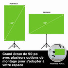 Valera Explorer Écran portable Vert 90 cm et Ensemble de galerie d’arrière-plan Valera-16:09