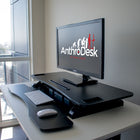 AnthroDesk - Élévateur de bureau ajustable extra large - noir-6