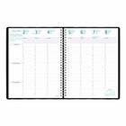 Blueline - Agenda Hebdomadaire/Mensuel Timanager 2023, 7 jours, 11 H x 8-1/2 L po, Anglais, Noir-Reliure spirale double avec jaquette de vinyle souple Castillan noir