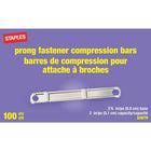 Staples - Barres de compression pour attache à broches, 2 3/4 po - paquet de 100-Rassemble les feuilles libres rapidement et facilement