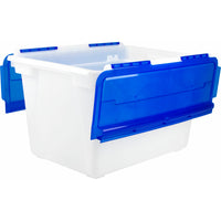Storex bac filière de 12 gallons (45L) - givre / bleu - paquet de 4-12 gallons (45 litres) Capacité