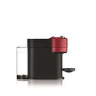 Nespresso - Machine à café et expresso Vertuo Next par Breville - Rouge-Technologie de centrifusion : Il suffit d'insérer une capsule et d'abaisser le levier. Une fois activée, la capsule effectue jusqu'à 7 000 tours par minute, mélangeant le café moulu à l'eau et générant la crema idéale pour un café de qualité dans une grande tasse