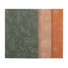 General Supply Goods + Co - Cahier de notes au toucher doux - Fleurs - Paquet de 3-64 feuilles par bloc-notes, 8,2 po x 5,7 po