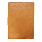 Ashlin ? Carnet Porchia de taille moyenne avec fermeture à pression, havane (P9088-18-08)-Le journal est offert avec : un journal ligné ivoire de 7 3/4 x 5 1/2 po.