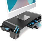 Fenge - Support de moniteur avec tiroir 20,5 po Organisateur de bureau+2 fentes de rangement amovibles - Support pour téléphone-Hauteur ajustable: Non