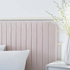 Modway - Celine Chenal Touffé Performance Velvet Lit de plateforme King, Rose-Assemblée requise